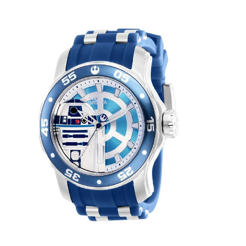 Reloj para Hombre Invicta Star Wars R2-D2 - 48mm, Acero, Azul + Pulsera Gratis